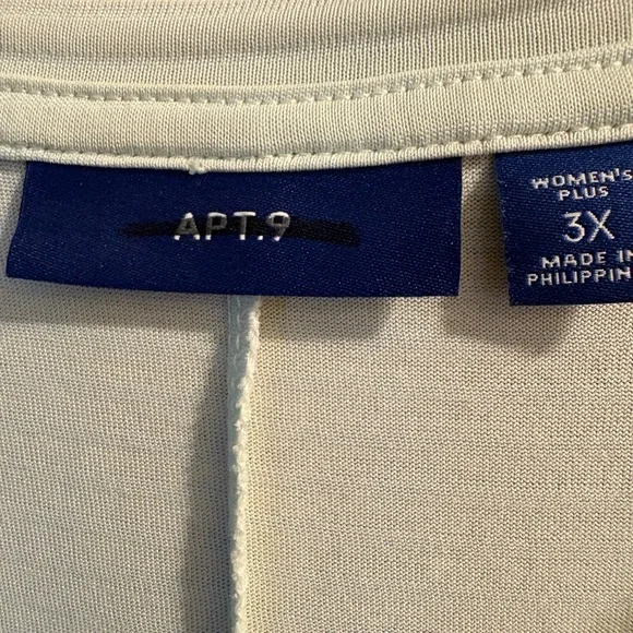 Apt 9 Light Sage Tie-Front Short Sleeve Top - Picture 3 of 3